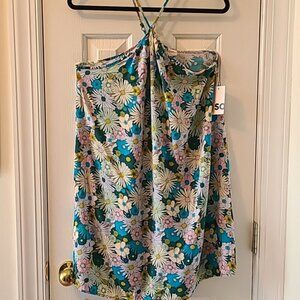 SO BRAND WOMENS JUNIOR SIZE SUMMER BLUE FLORAL MINI DRESS SIZE MEDIUM